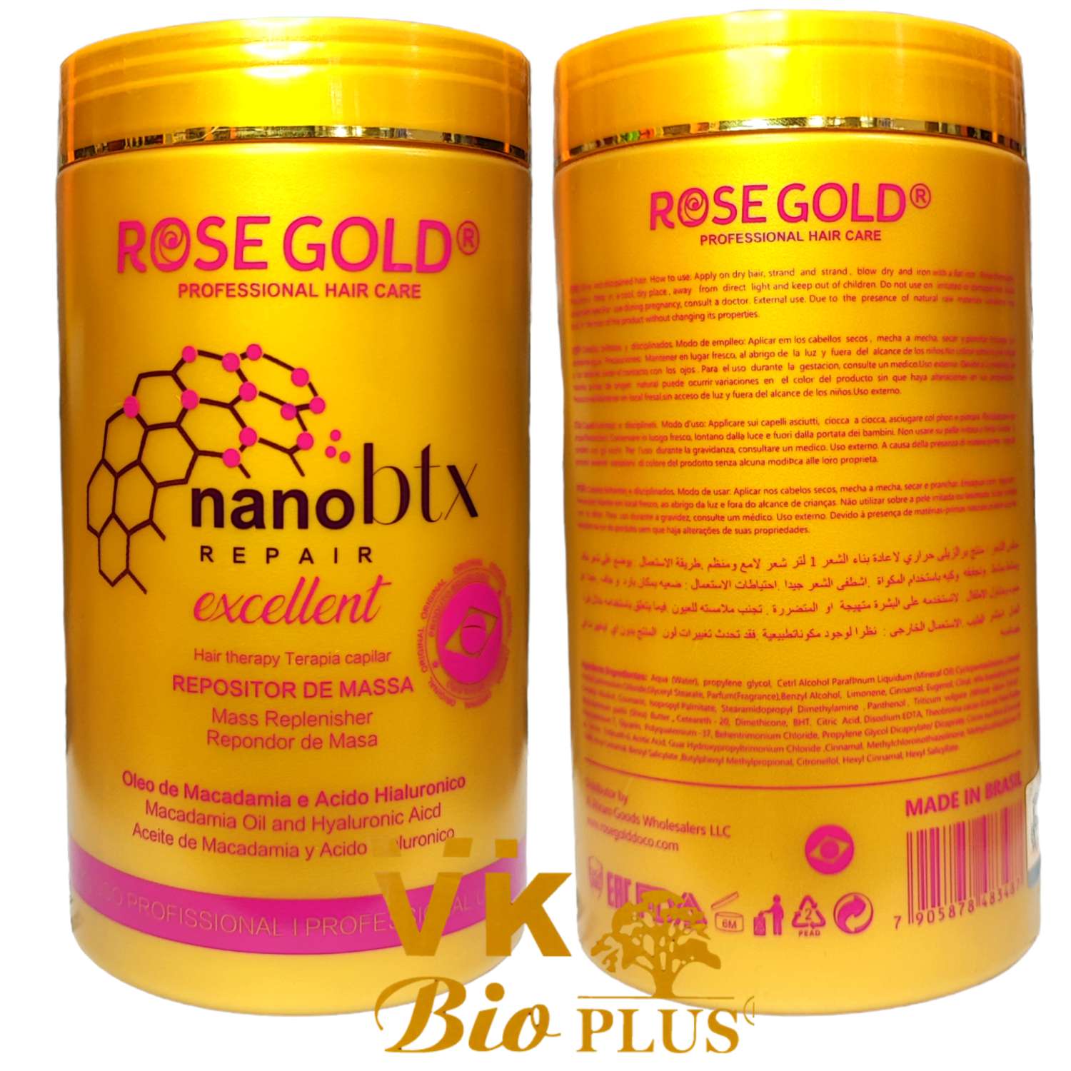 نانو بوتاکس ترمیم کننده رزگلد NANO BOTOX ROSE GOLD